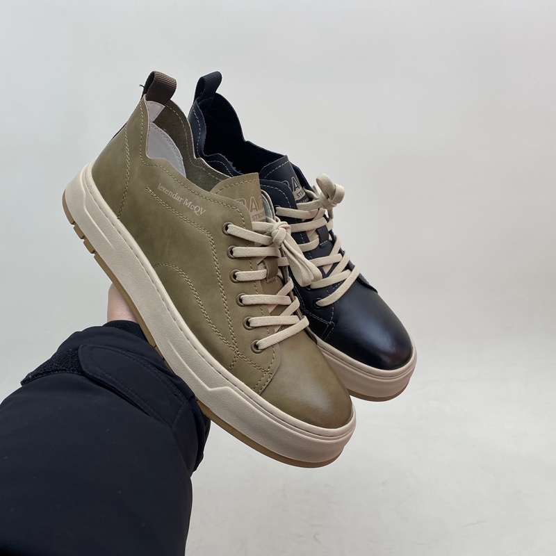 2024春季断码牛皮男鞋平底