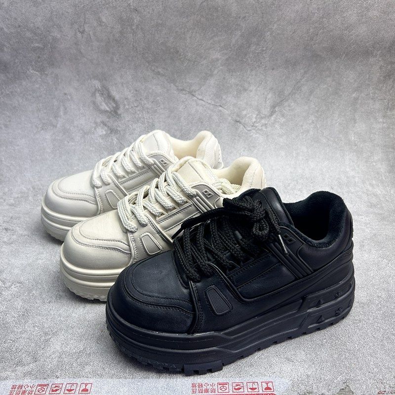 2025断码秋季真皮新款女鞋厚底休闲深口时尚牛皮加绒女棉鞋,女鞋,深口单鞋,淘宝优惠券,粉丝福利购,淘宝优惠卷