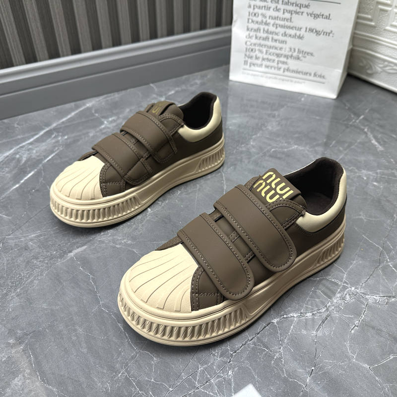 2025断码秋季真皮新款女鞋厚底休闲深口时尚牛皮套脚百搭女单鞋