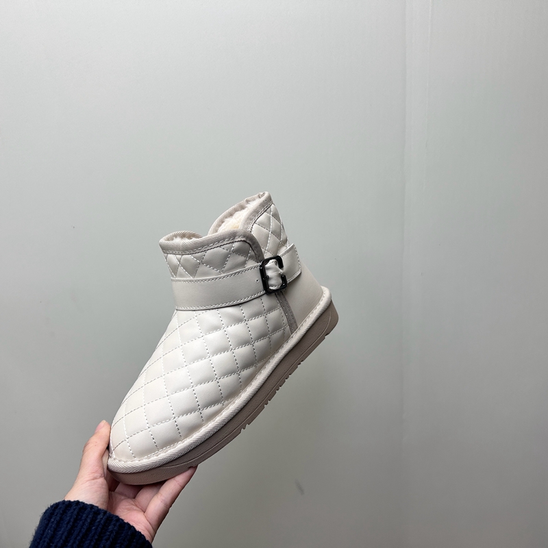 工厂2025秋季新款女鞋断码超纤厚底圆头短靴时尚女靴子加棉353637