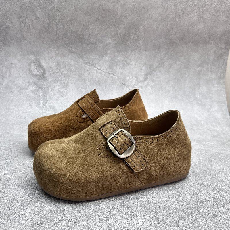 2026春季新款女鞋超纤厚底休闲深口套脚舒适百搭软底透气女单鞋,女鞋,深口单鞋,淘宝优惠券,粉丝福利购,淘宝优惠卷