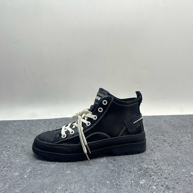 2024断码秋冬真皮新款女鞋厚底休闲深口系带时尚加绒百搭女单鞋,女鞋,深口单鞋,淘宝优惠券,粉丝福利购,淘宝优惠卷