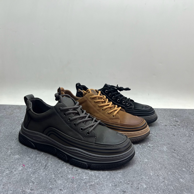 2024秋季断码牛皮男鞋平底
