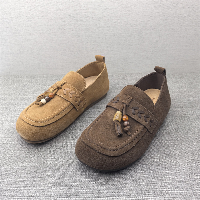 2026春季新款真皮新款女鞋平底休闲深口时尚牛皮百搭套脚女单鞋,女鞋,深口单鞋,淘宝优惠券,粉丝福利购,淘宝优惠卷