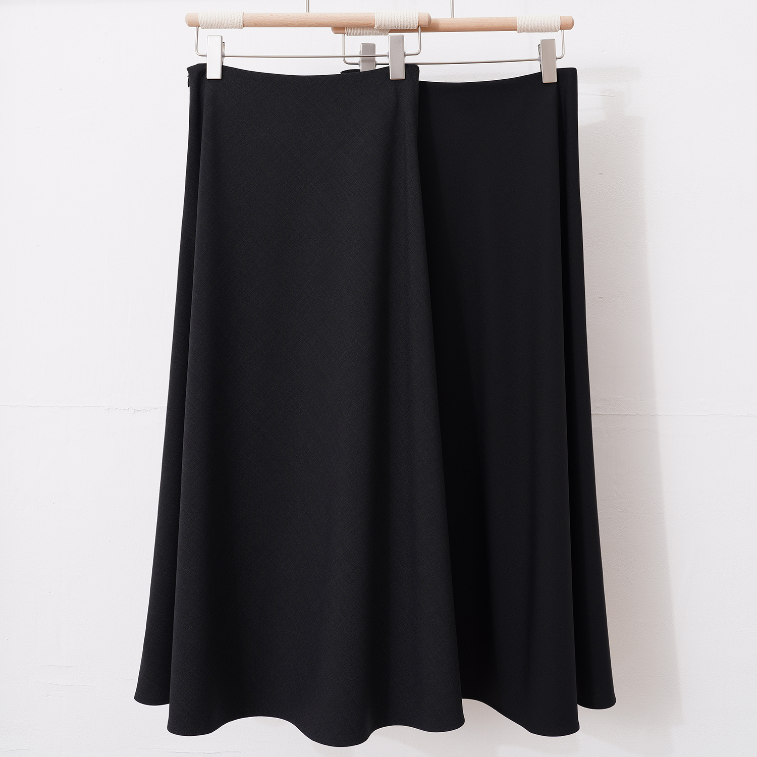 优雅赫本风通勤简约伞裙半身裙黑