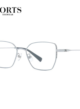 PORTS宝姿眼镜框纯钛大脸眼镜架女士显瘦全框可配近视 POF22514