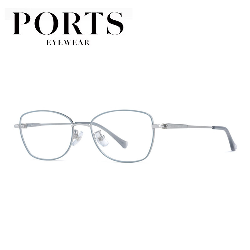 PORTS宝姿全框女士眼镜架椭圆小框高度近视时尚商务知性POF22528