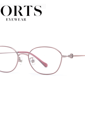 PORTS宝姿优雅文艺小框近视眼镜超轻女士镜架可配度数 POF22521