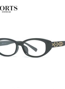 PORTS眼镜架女近视镜板材超轻时尚装饰潮款复古框张钧甯 POF24402
