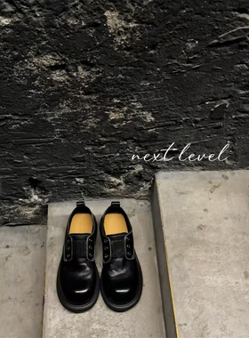 bytheWEI高端线【鬼帝乐福】nextlevel暗黑系牛皮乐福鞋小皮鞋女