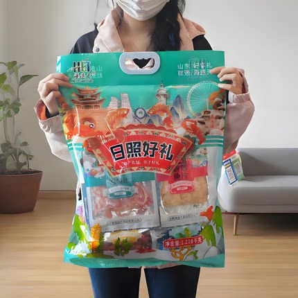 山东日照海连天海鲜大礼包  海洋海味特产旅游即食海鲜零食伴手礼