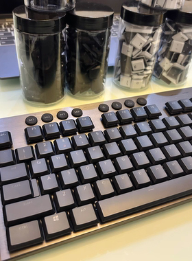 黑色/白色/粉色键帽适配罗技G913/G915/TKL系列键盘，透光性好