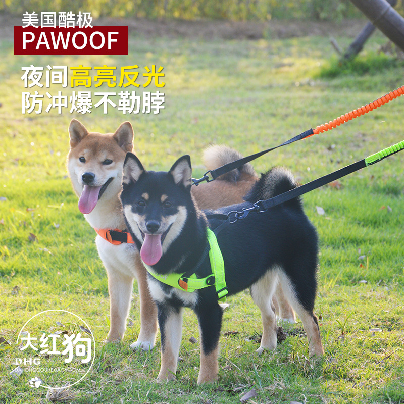 酷极零重力胸背反光带日本柴犬