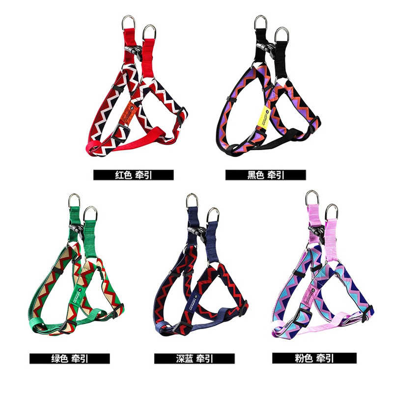 HiDREAM胸背牵引绳狗狗出行彩虹