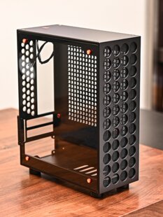 CAPTAIN CASE V9 капитан весь алюминиевый сделанный на заказ FLEX источник питания маленький шасси поддерживать двойной слот половина высоты PCI