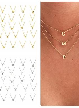 26 Letters Necklace 925 Sterling Silver Necklace For Women 2