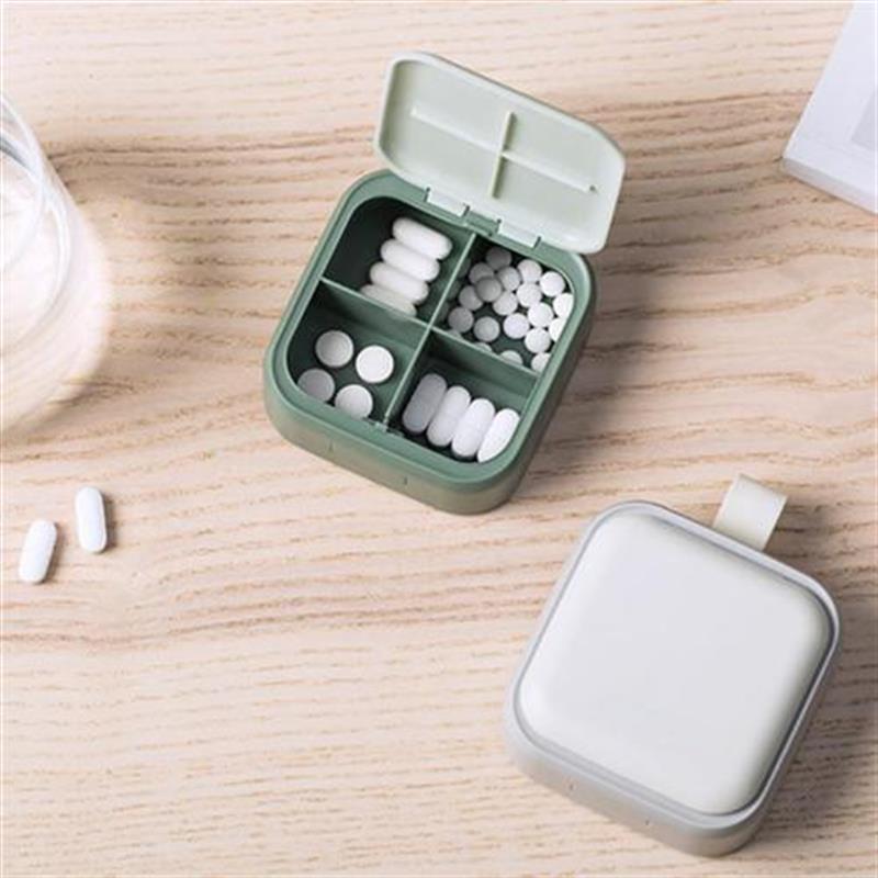 New Design Pill Case Portable 4 Grids Nordic Pill Box Drug T