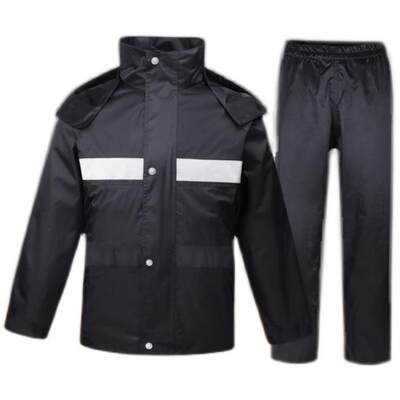 Raincoat rain pants suit men and women adult fission type