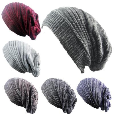 外贸帽子针织帽男女 winter knit cap men women wool autumn hat