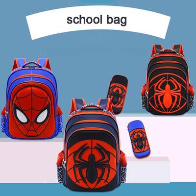 Disney Spiderman School Bag Captain America Children 3d Cute