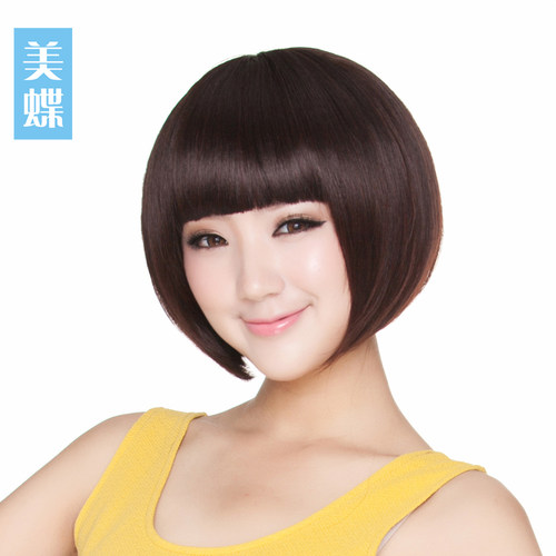 美蝶假发新款时尚bobo头舒适透气