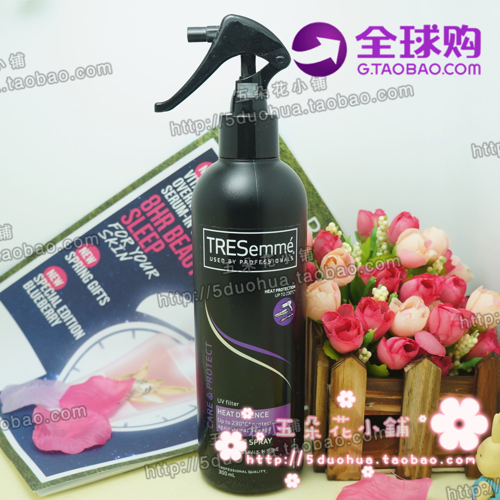 现货英国Arora小蛮推荐Tresemme防烫喷雾300ML护发防毛躁干湿两用