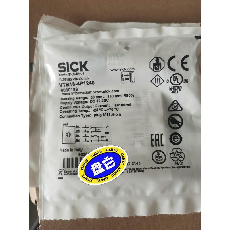 #电子元器件 sick西克光电传感器,VTB18-4P124议价