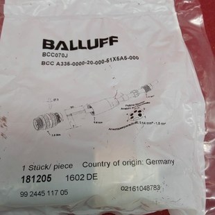 BCC 巴鲁夫传感器配件BCC070J A335议价 正品 全新原装