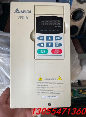 议价拆机台达变频器 VFF037B43A 3.7KW无维修包好图