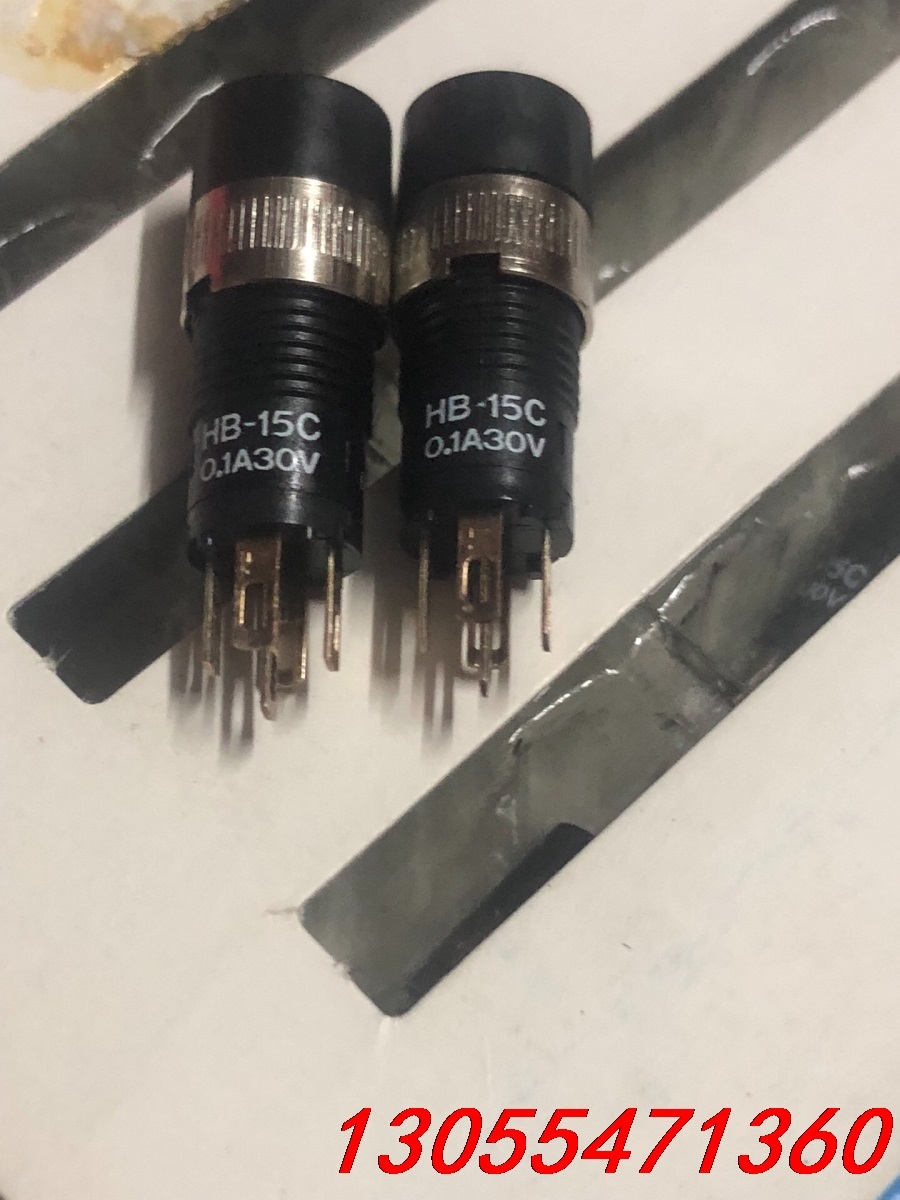 议价NKK 日开微型带灯按钮开关HB-15CKS2 红灯绿灯黄色