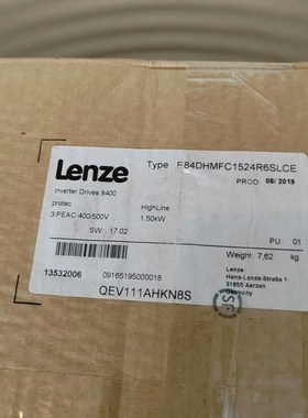 Lenze E84DHMFC1524R6SLCE 伦茨变频器议价