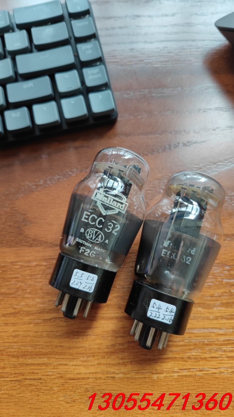 议价全新45年大盾霉屏饭盒环ECC32 6SN7GT电子管一对