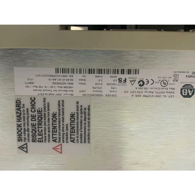 AB驱动2097-V32PR0二手拆机,功能正常,质量包好,议价