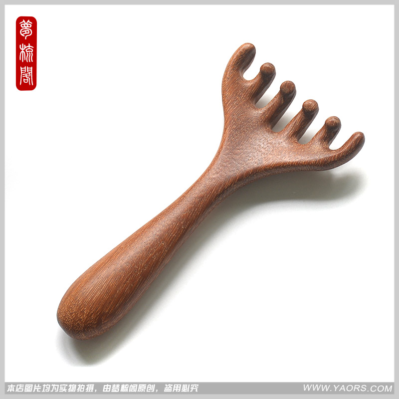 黑金檀木梳子檀木防脱发防静电宽齿大齿木头梳子包邮檀香木梳刻字