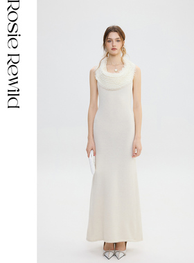 Rosie Rewild 高比羊驼起毛纱 1/13NM针织连衣裙