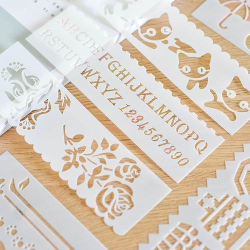 Универсальный мультяшный фотоальбом, пластиковый шаблон, «сделай сам»