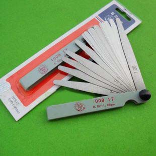 晶花塞尺0.02-1.00MM塞尺塞规间隙片100mm长套装标定厚薄规17片装