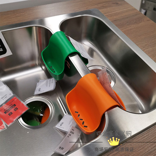 正品IKEA宜家比安海绵架百洁布收纳架塑料盛具厨房沥水架水槽配件