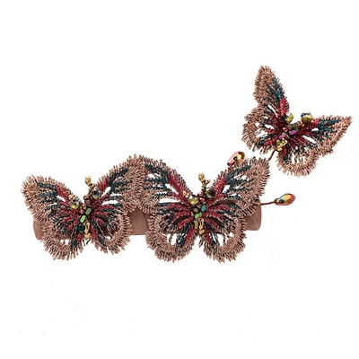 christ克里斯汀韩国蝴蝶发饰横夹一字夹发夹后脑勺头饰女士发夹