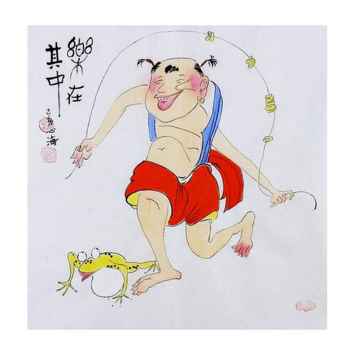 斗方国画禅意装饰画客厅办公室