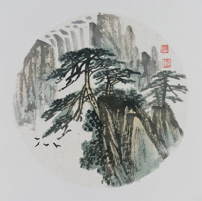 名人字画书画手绘客厅装饰画新品I042605郭建新国画山水画小品