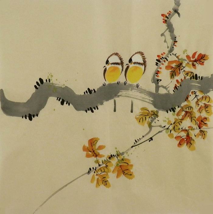 手绘国画花鸟画装饰画客厅办公室