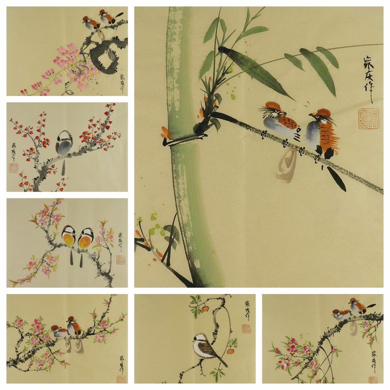 国画花鸟画小品纯手绘字画客厅办公室电表箱装饰画热销杨宗庆GG