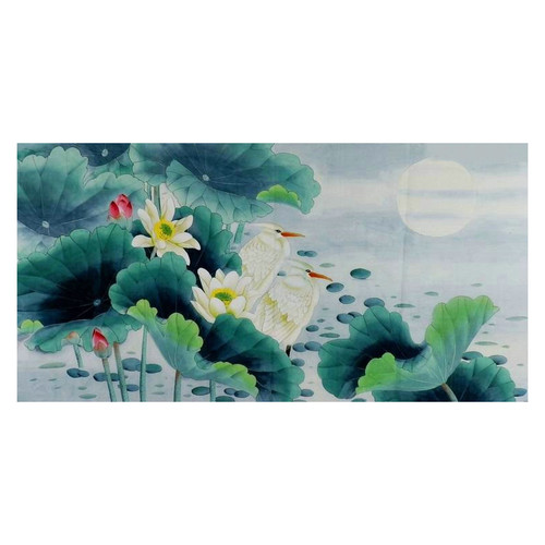 纯手绘国画工笔画装饰画客厅中式