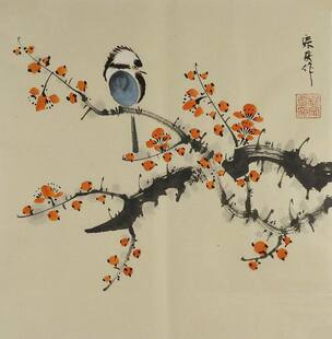 国画花鸟画小品纯手绘字画客厅办公室电表箱装饰画梅花杨宗庆GG