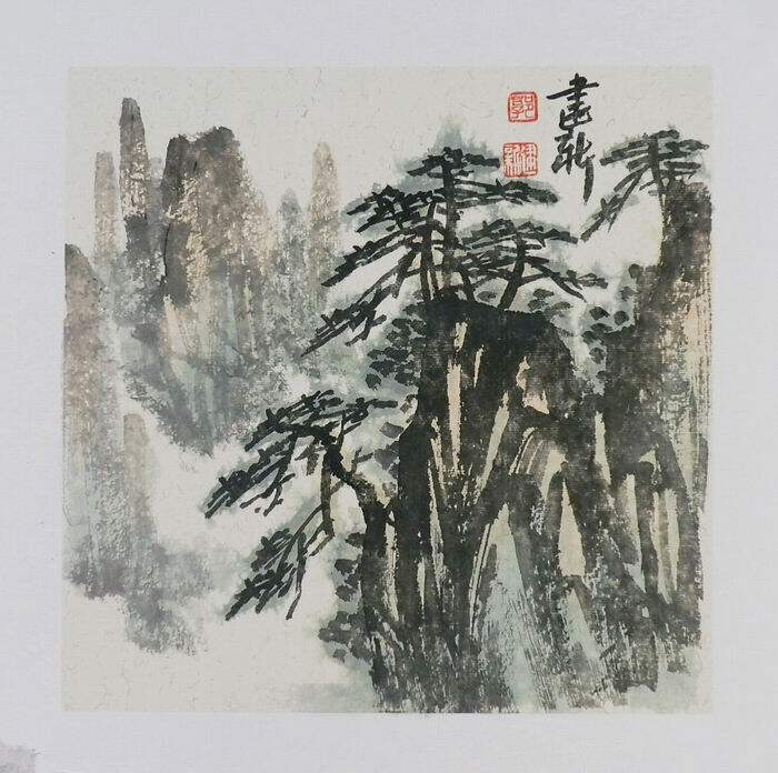 名人字画书画手绘客厅装饰画新品I042524郭建新国画山水画小品