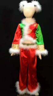 龙飞凤舞《虎妞妞H144》剧目民族舞蹈独舞演出服手工定制租赁