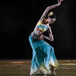 傣族民族舞演出服独舞春述同款女舞蹈服鱼尾裙服装定制租赁