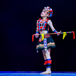 花棍瑶情 中 国 舞 ( 独 舞 )定制舞台演出舞蹈服装舞蹈