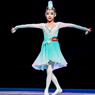 《鸾羽》 中国舞(独舞)女童舞蹈服装定制表演服装